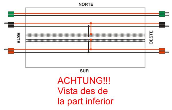 xulleta elèctrica vista des de sota el mòdul.