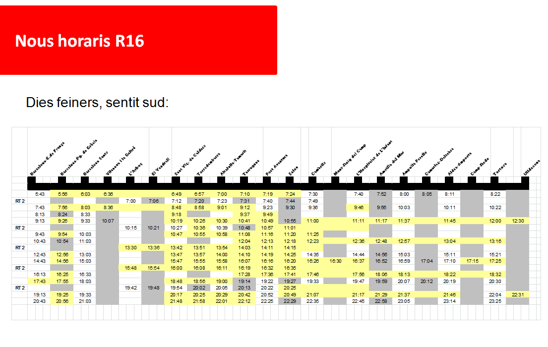 GenCat TES horaris R16 Rodalies Juliol 2016·1